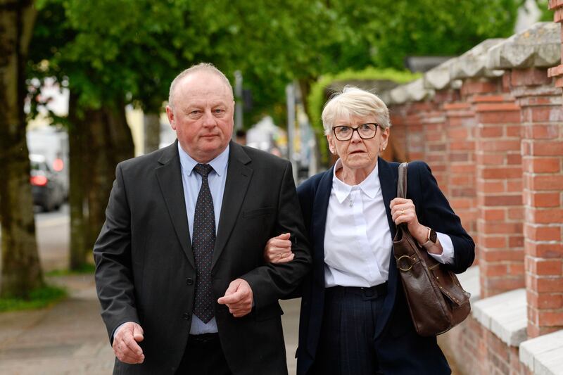 Pat and Eileen O’Neill, whose son Matt died following an assault in Carrigaline, Co Cork, in 2022. Photograph: Cork Courts Limited