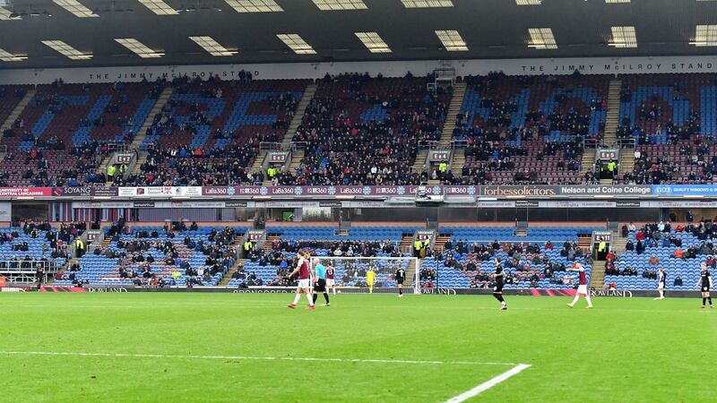 Magic of the cup? There were a lot of empty seats as Burnley took on Barnsley. Photo: Dave Howarth/PA Wire