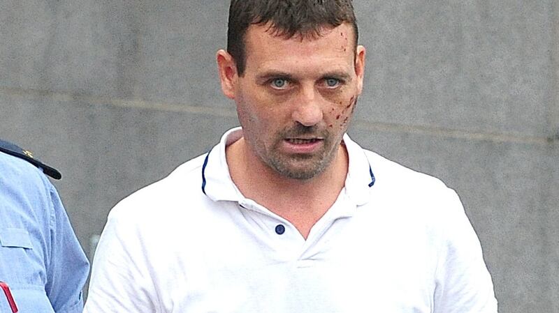 Gerard McInerney leaving Tullamore District Court, in connection with an investigation into theft and related offences in the areas of Laois, Offaly, Tipperary, Carlow and Kilkenny. Photograph: James Flynn/APX