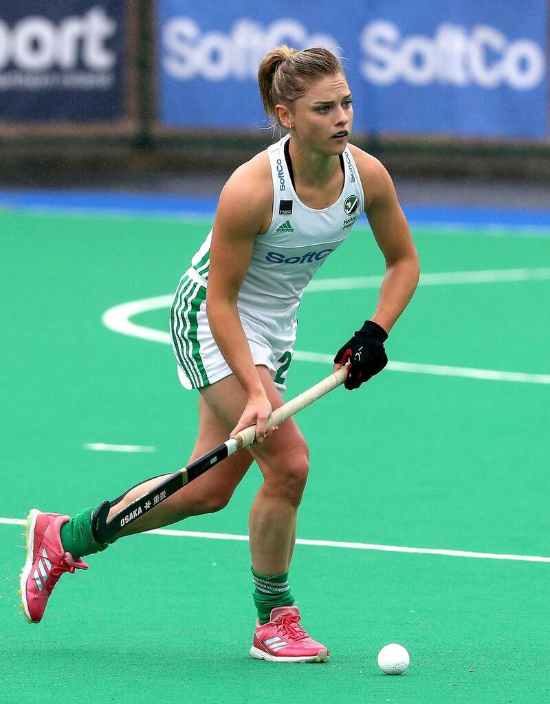 Chloe Watkins in action at the FIH Women’s Series semi-final between Ireland and the Czech Republic in June.  Photograph: Bryan Keane/Inpho