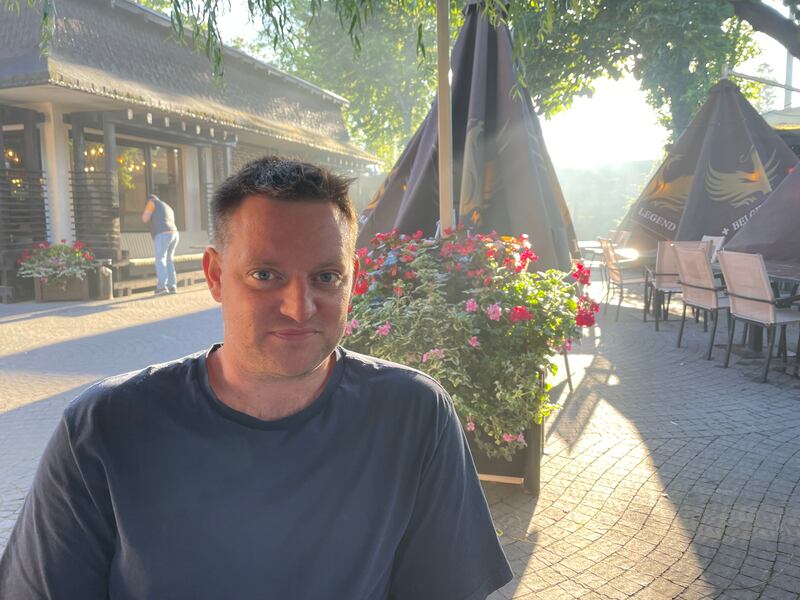 Irish man Jonathan Clibborn, who runs a 4,000-hectare farm in western Ukraine. Photograph: Daniel McLaughlin