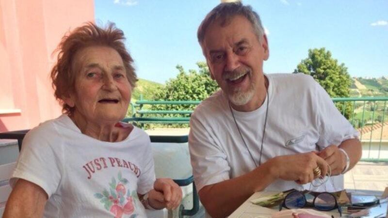 Pierina Cravedi sharing recipes with Paolo Maria Noseda