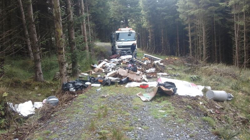 Pure Project see fly-tipping across many sites in the Wicklow mountains