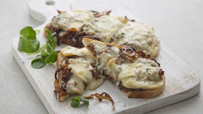 Gary O’Hanlon’s blue cheese and Lyonnaise onion tartine