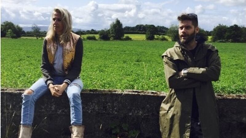 Sarah and her husband in Cork: the couple both work in Miami’s LIV and STORY nightclubs