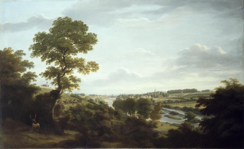 Shaping Ireland: A View of Dublin from Chapelizod, 1795-1798, by William Ashford. Photograph: National Gallery of Ireland