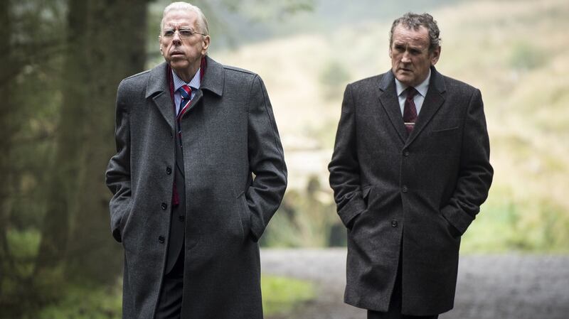 Timothy Spall and Colm Meaney in ‘The Journey’.