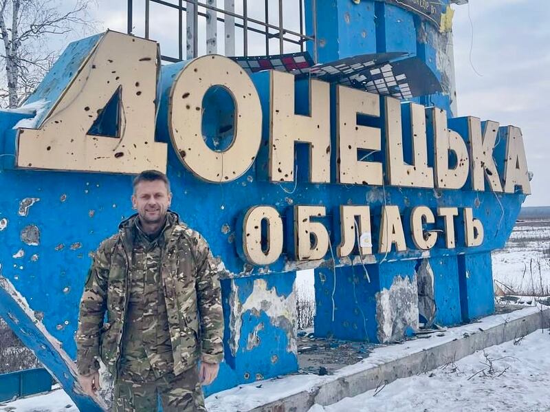 Ukrainian supreme court judge Yuriy Chumak joined the country's territorial defence forces when Russia launched its all-out invasion last February. 'This is a war of survival. This is genocide. So it doesn’t matter if I’m a judge who is 47 years old and not in the best health.' Photograph courtesy of Yuriy Chumak