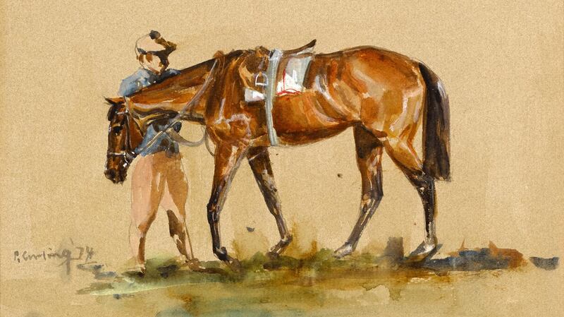 Peter Curling, ‘Horse and Rider’, (lot 157).