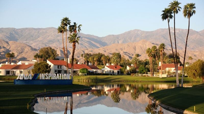 Stephanie Meadow shot an opening round of one-under-par 71 at the ANA Inspiration at the Dinah Shore course in Rancho Mirage, California. Photograph: Getty Images