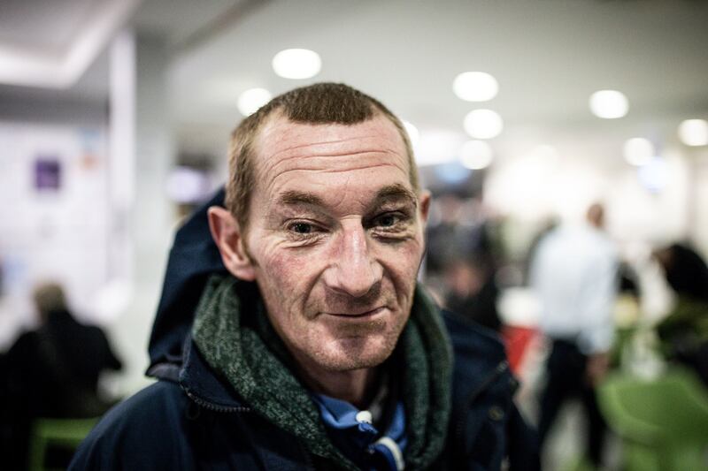 Gerard Byrne pictured   in Merchants Quay’s night cafe: last year   the shelter catered for more than 2,100 people, its highest figure since it was established in 2015.  Photograph: Tom Honan