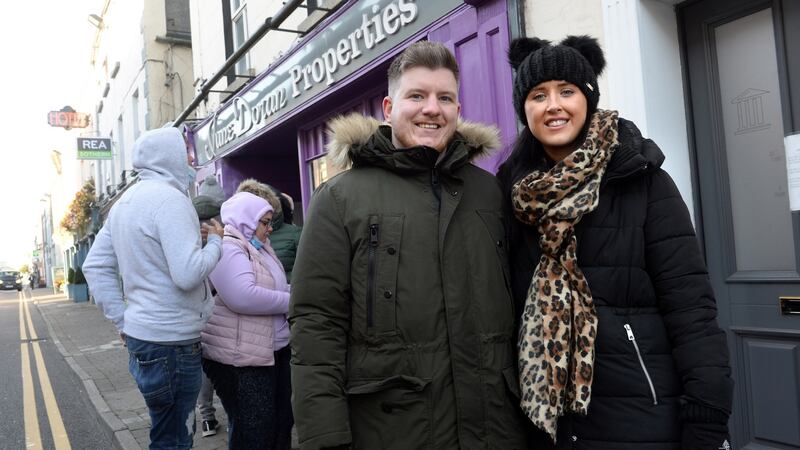 Damian O’Toole, Dublin and Kate O Brien. Photograph: Dara Mac Dónaill