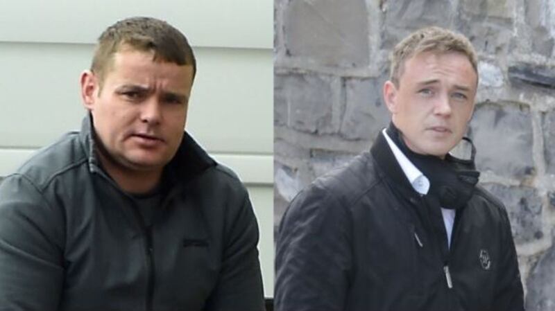 Alan O’Brien (40, left) and Darren Redmond (27) who were jailed for 25 and 18 years respectively.