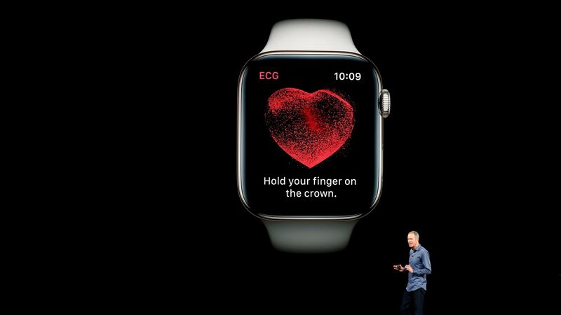The new Watch will warn you if your heart rate drops too low for a sustained period of time. Photograph: Reuters