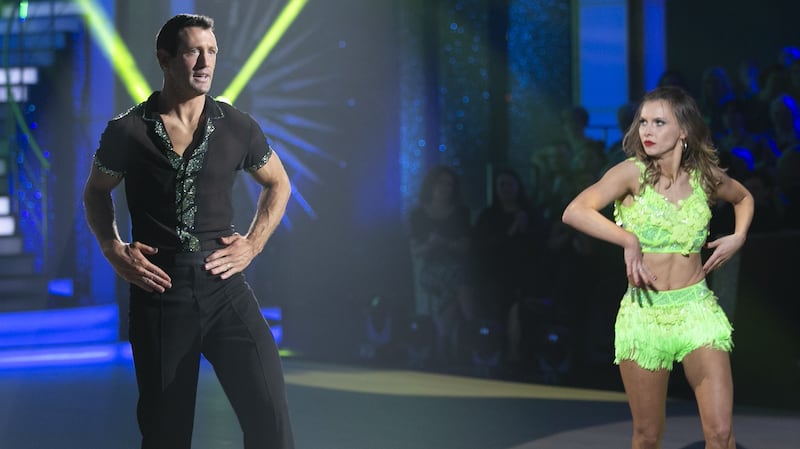 nis Bastick with Valeria Milova dancing the cha cha  to ‘Promises’ by Calvin Harris and Sam Smith. Photograph: Kyran O'Brien