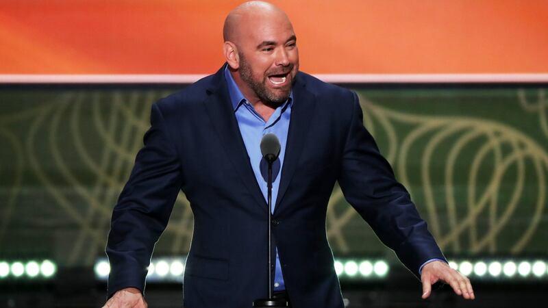 UFC President Dana White delivers a speech on the second day of the Republican National Convention in July, 2016. Photo: Alex Wong/Getty Images