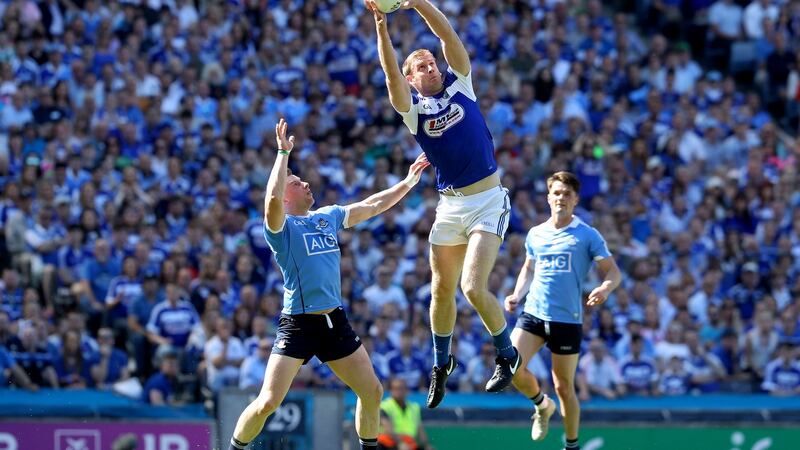 Donal Kingston of Laois in action against Dublin’s Philly McMahon during last summer’s Leinster football final at Croke Park. Photograph: Bryan Keane/Inpho