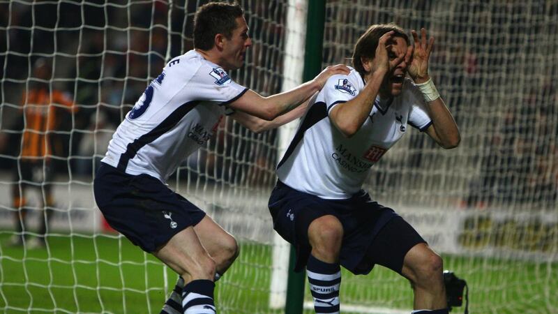 Robbie Keane and Jonathan Woodgate played together at Tottenham. Photograph: Clive Mason/Getty