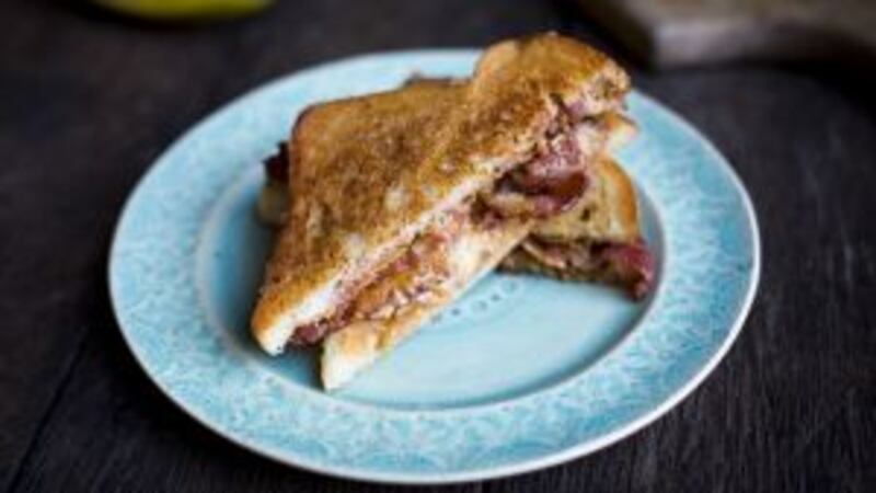 The Elvis: Peanut butter, banana & bacon sandwich
