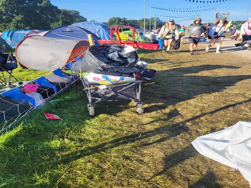 The aftermath of this year's Electric Picnic. Photograph: Shauna Bowers