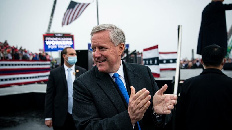 Mark Meadows, former chief of staff to  ex-president Donald Trump. Photograph: Al Drago/The New York Times