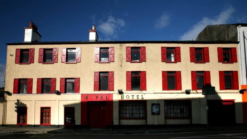 Off the Boyle: the town’s deteriorating Royal Hotel. Photograph: Brian Farrell