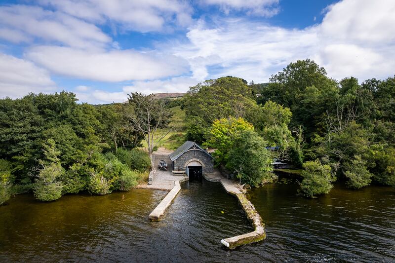 The property is also selling a boathouse and harbour