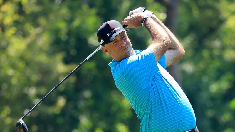 Stewart Cink   returns to the Masters field for the first time since 2014. Photograph:  Cliff Hawkins/Getty Images