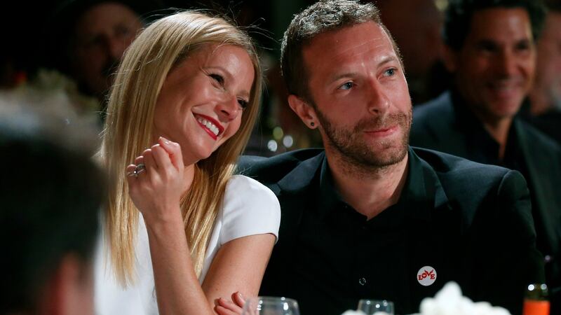 Gwyneth Paltrow with her ex-husband Chris Martin. They ‘conciously uncoupled’ in 2014. Photograph:  Colin Young-Wolff/Invision/AP