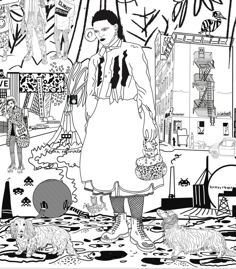 Gavin Friday artwork as part of Notifications Off by Electronic Sheep at the First Fortnight Festival