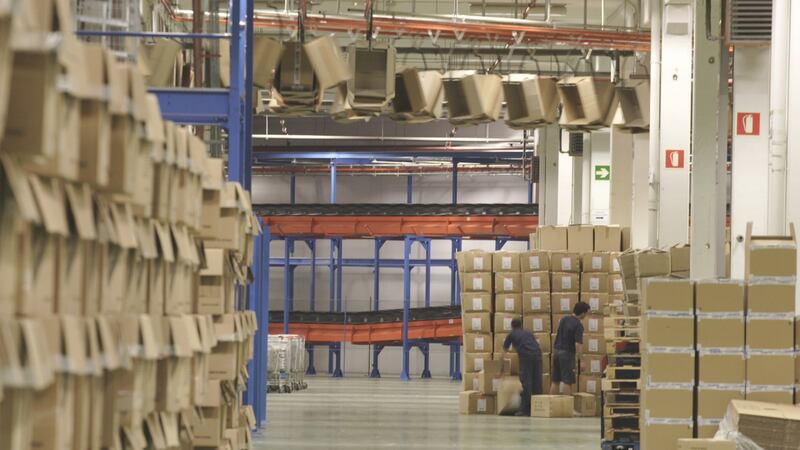 Logistic distribution centre of the Zara Company Inditex in  la Coruña, Spain. Photograph: Xurxo Lobato/Cover/Getty Images