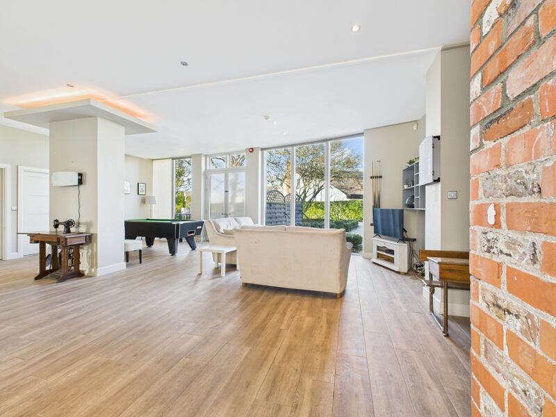 Living area in apartment