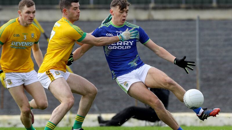 Kerry’s David Clifford in action against Meath in the Allianz Football League Division 1 game at  Fitzgerald Stadium, in Killarney. Photograph: Lorraine O’Sullivan/Inpho