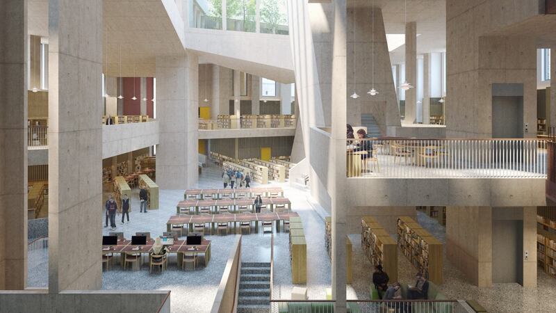 The proposed City Library, which is part of the Parnell Cultural Quarter. Photograph: Grafton Architects