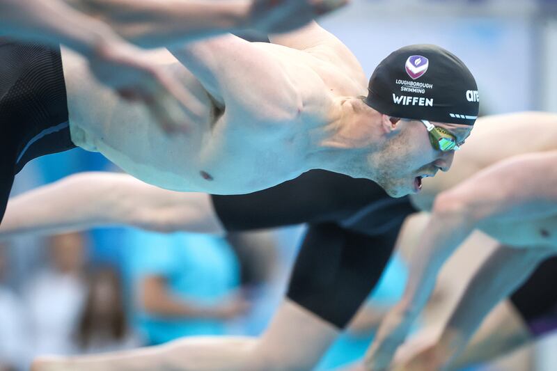 Daniel Wiffen in action at the National Aquatics Centre. Photograph: Bryan Keane/Inpho
