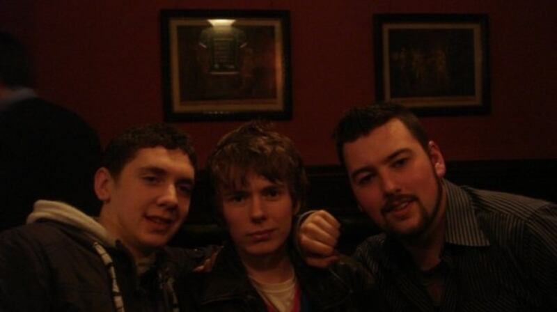Conor Yorke (left), James Patterson  and Ross McQuade  in Mulligan’s