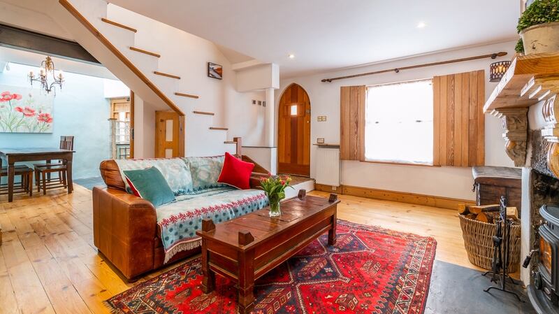 Ground floor living area with open staircase