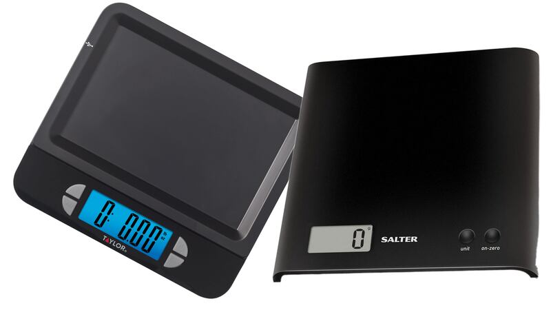 Taylor Pro USB Rechargeable Scale €52.50, from Stock Design Store - stockdesignonline.com. Salter Arc Electronic Platform Scale €20.76,  from Arnotts