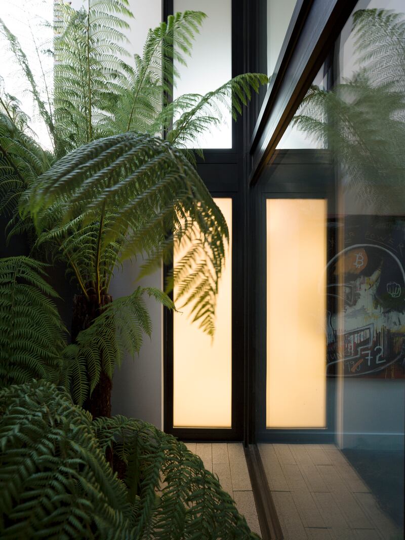 The Japanese-themed courtyard at Inverin