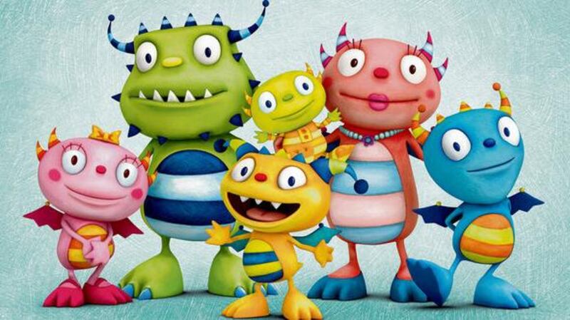 The Happy Hugglemonsters by Brown Bag, which is currently airing on Disney Jr
