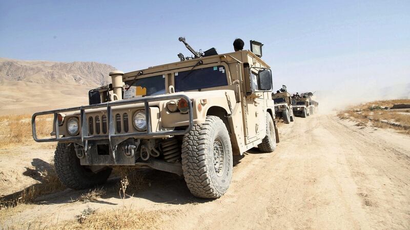 Reinforcements from Kabul arrive to join operations attempting to regain from the Taliban the city of Kunduz, Afghanistan, 30th September 2015. Photograph: Jawed Kargar/EPA
