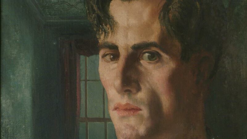Detail from Portrait of Denis William Hamilton Hurley (1945) by Patrick Hennessy. Copyright the artist’s estate