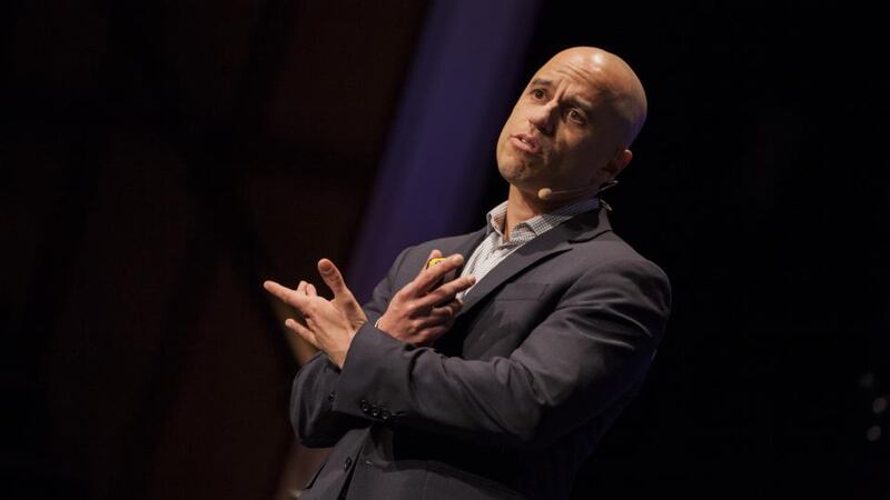 Dr Zubin Damania, aka ZDogg MD, an American physician-rapper-reformer, at the Dotmed conference. Photograph: Richard Walshe