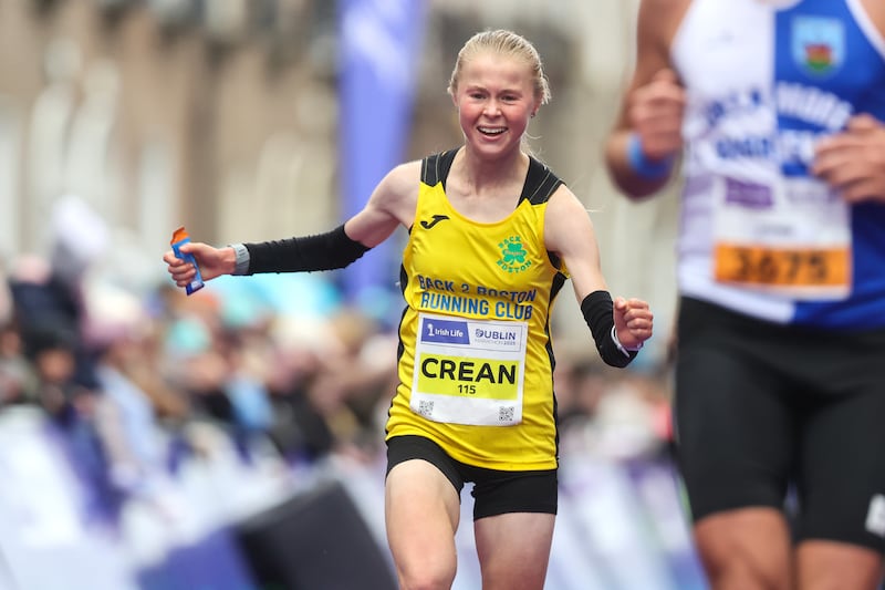 Crean ran 2:34:12 in Dublin last Sunday.
Photograph: INPHO/ Bryan Keane