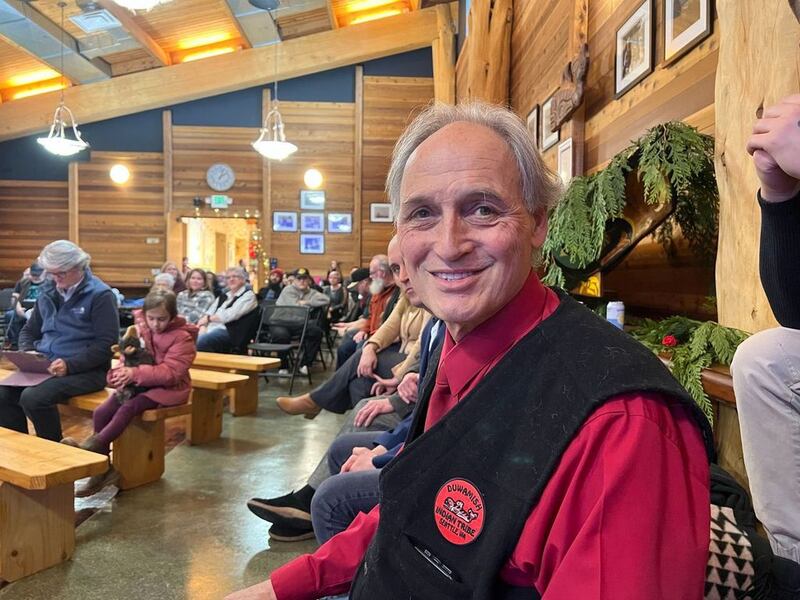 Ken Workman of the Duwamish Tribe, who is a direct descendent of the last Chief Seattle. Photograph: BJ Bullert