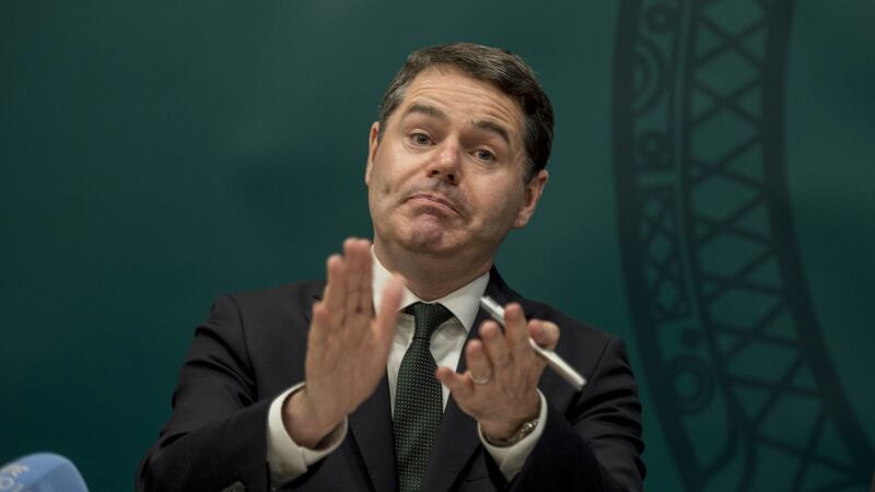 25/10/2017-NEWS-Paschal Donohoe TD Minister for Finance photographed at the department of Finance reading a statement on the Tracker Mortgage examination.Photograph: Brenda Fitzsimons / THE IRISH TIMES  25/10/2017-NEWS-Paschal Donohoe TD Minister for Finance photographed at the department of Finance reading a statement on the Tracker Mortgage examination.Photograph: Brenda Fitzsimons / THE IRISH TIMES