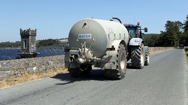 A water tanker near Vartry Reservoir in Co Wicklow. Photograph: PA