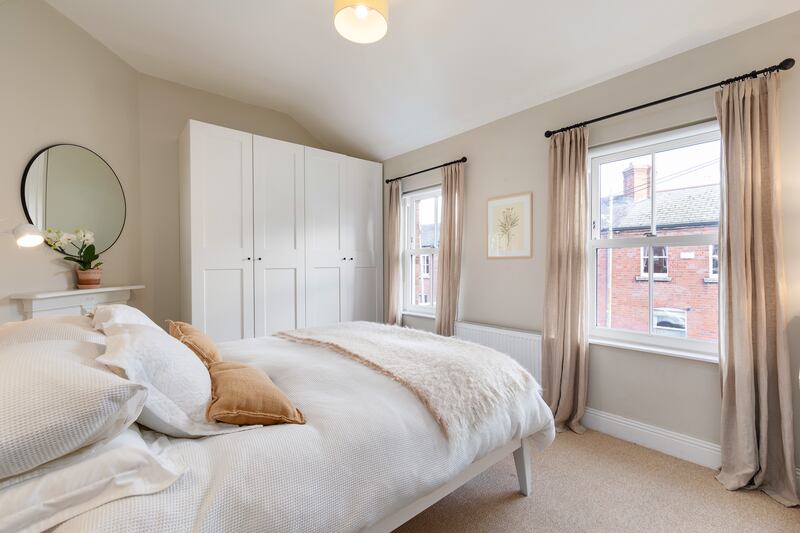 Principal bedroom takes up the entire width of the house