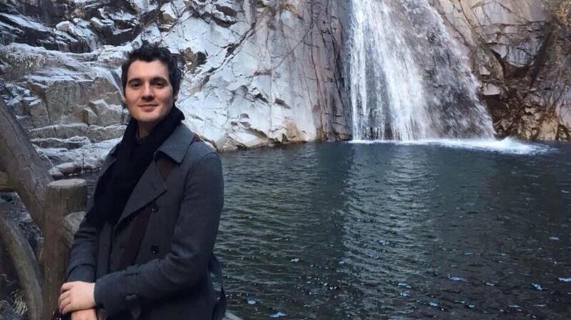 Dubliner Jack Cane at at Nunobiki Falls, in Kobe, Japan.