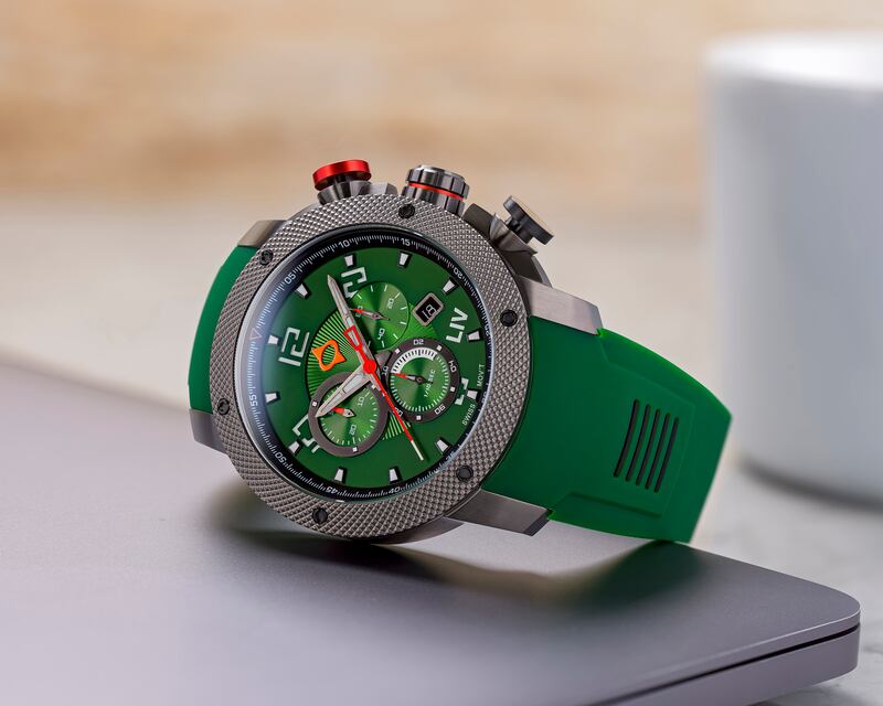 LIV GX1 Python Green 1/10th of a second Chrono.